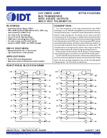 浏览型号IDT74LVC162245APA的Datasheet PDF文件第1页