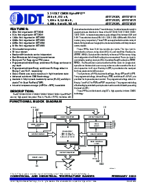 浏览型号IDT72V241L15PFI的Datasheet PDF文件第1页