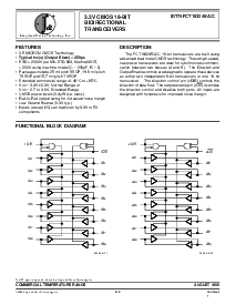 浏览型号IDT74FCT163245APV的Datasheet PDF文件第1页