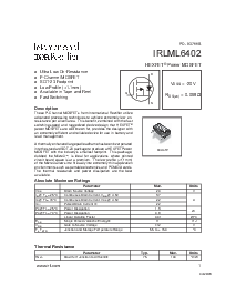 浏览型号IRLML6402TR的Datasheet PDF文件第1页