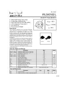 浏览型号IRL540NS的Datasheet PDF文件第1页