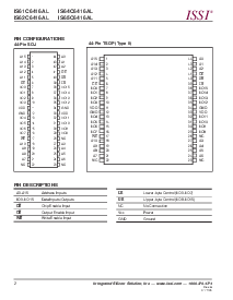 浏览型号IS65C6416AL的Datasheet PDF文件第2页