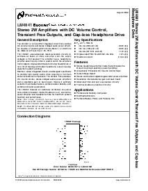 浏览型号LM4841MH的Datasheet PDF文件第1页