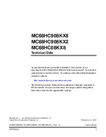 浏览型号MC68HC908KX8的Datasheet PDF文件第3页