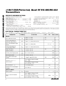 浏览型号MAX3042BCWE的Datasheet PDF文件第2页