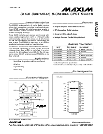 浏览型号MAX335CWG的Datasheet PDF文件第1页
