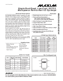 浏览型号MAX4042EUA的Datasheet PDF文件第1页