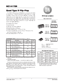 浏览型号MC14175BCP的Datasheet PDF文件第1页