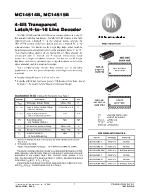 浏览型号MC14515BCL的Datasheet PDF文件第1页