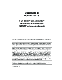浏览型号MC68HC705L28B的Datasheet PDF文件第5页
