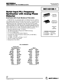 浏览型号MC145159P1的Datasheet PDF文件第1页