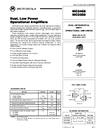 浏览型号MC3358P1的Datasheet PDF文件第1页