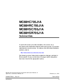 浏览型号MC68HC705J1A的Datasheet PDF文件第3页