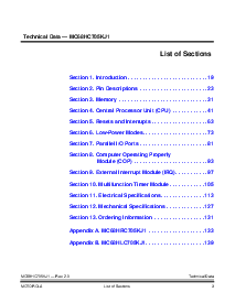 浏览型号MC68HC705KJ1C的Datasheet PDF文件第3页