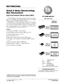 浏览型号MC74HC245ANG的Datasheet PDF文件第1页