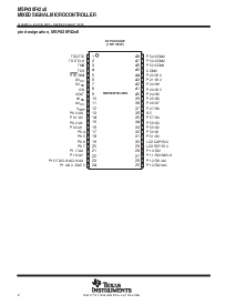 浏览型号MSP430F4270IDL的Datasheet PDF文件第2页