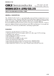 浏览型号MSM82C54-2RS的Datasheet PDF文件第1页