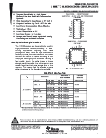浏览型号SNJ54HC138FK的Datasheet PDF文件第1页