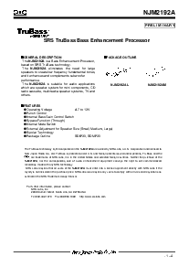 浏览型号NJM2192的Datasheet PDF文件第1页