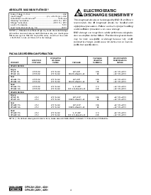 浏览型号OPA4241UA的Datasheet PDF文件第4页