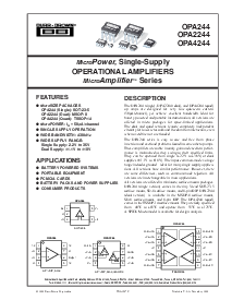 浏览型号OPA244UA的Datasheet PDF文件第1页