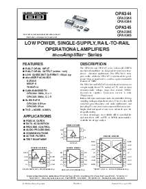 浏览型号OPA345NA的Datasheet PDF文件第1页