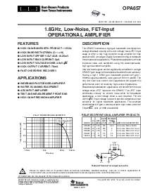 浏览型号OPA657UB的Datasheet PDF文件第1页