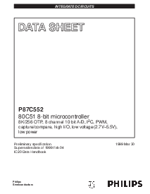 浏览型号P87C552SBAA的Datasheet PDF文件第1页