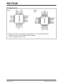 浏览型号PIC17C43T-25/PT的Datasheet PDF文件第2页