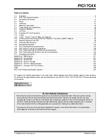 浏览型号PIC17C43T-25/PT的Datasheet PDF文件第3页