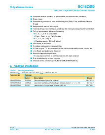 浏览型号SC16C550IB48的Datasheet PDF文件第2页