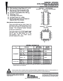 浏览型号SNJ54HC541FK的Datasheet PDF文件第1页