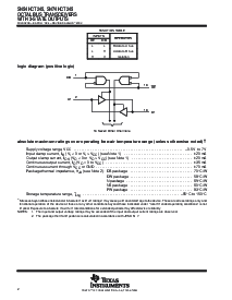 浏览型号SN74HCT245DWR的Datasheet PDF文件第2页