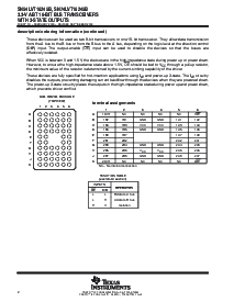 浏览型号SN74LVT16245BDLR的Datasheet PDF文件第2页
