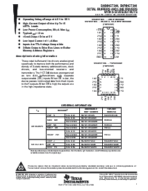 浏览型号SNJ54HCT244FK的Datasheet PDF文件第1页