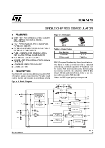 浏览型号TDA7478D的Datasheet PDF文件第1页