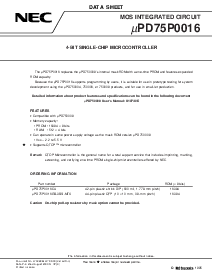 浏览型号UPD75P0016的Datasheet PDF文件第1页