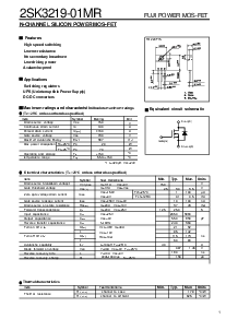 浏览型号2SK3219-01MR的Datasheet PDF文件第1页