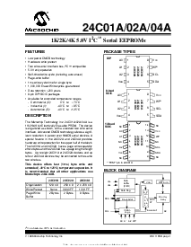 浏览型号24C04A的Datasheet PDF文件第1页