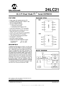 浏览型号24LC21A的Datasheet PDF文件第1页