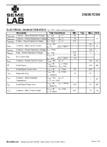 浏览型号2N2857CSM的Datasheet PDF文件第2页