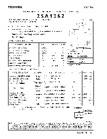 浏览型号2SA1362的Datasheet PDF文件第1页