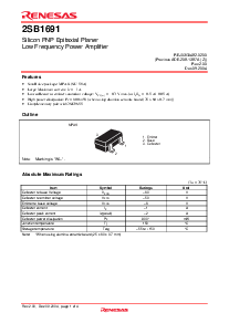 浏览型号2SB1691WL的Datasheet PDF文件第1页