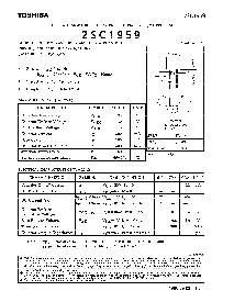 浏览型号2SC1959的Datasheet PDF文件第1页