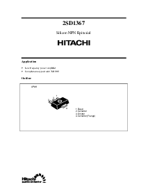 浏览型号2SD1367的Datasheet PDF文件第1页