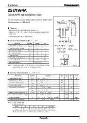 浏览型号2SD1994A的Datasheet PDF文件第1页