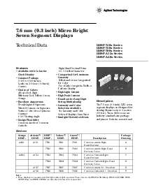 浏览型号HDSP-7501的Datasheet PDF文件第1页