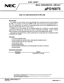 浏览型号UPD16875G的Datasheet PDF文件第1页