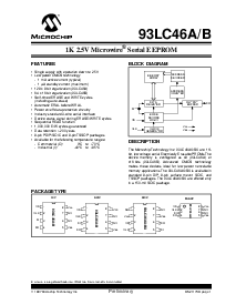 浏览型号93LC46B的Datasheet PDF文件第1页