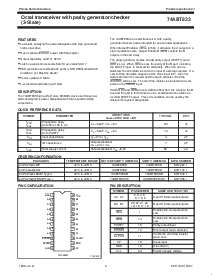 浏览型号74ABT833DB的Datasheet PDF文件第2页